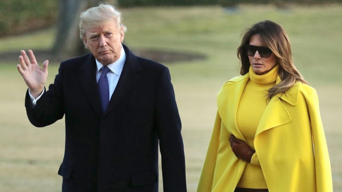 Melania y Donald Trump.-EL PERIÓDICO