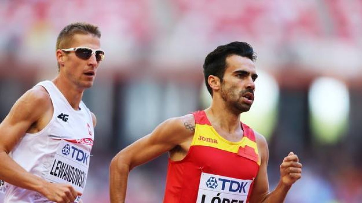El español Kevin Lopez, durante la carrera celebrada esta sábado.-Foto: SRDJAN SUKI / EFE