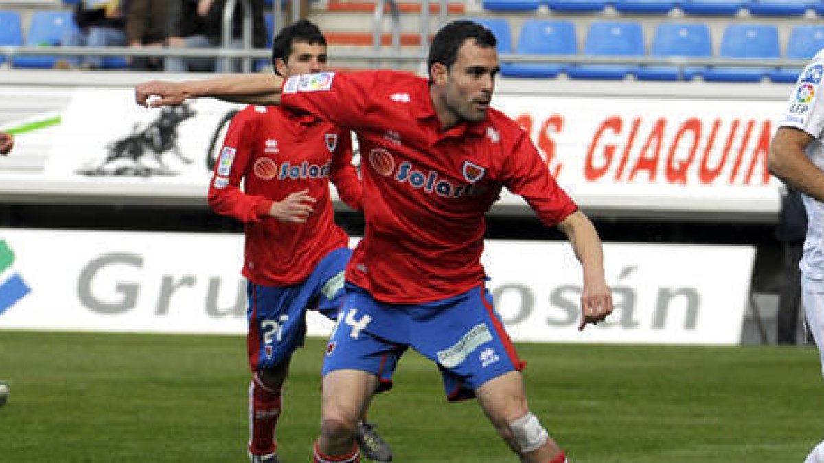 Díaz de Cerio ha marcado ocho goles esta temporada. / V. Guisande-