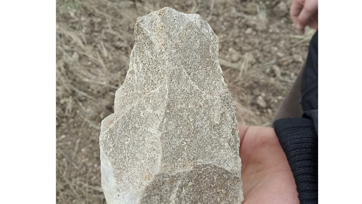 Pieza encontrada en el yacimiento.-HDS