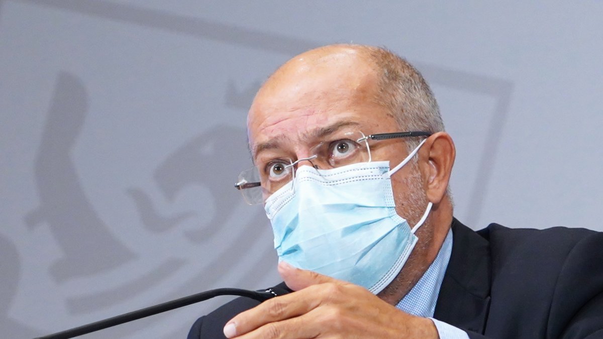 Francisco Igea, en una rueda de prensa posterior al Consejo de Gobierno. ICAL