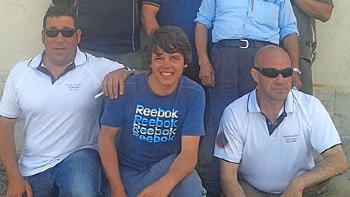 El junior Carlos Sanz, en el centro de la imagen. / Delegación Soriana de Caza-
