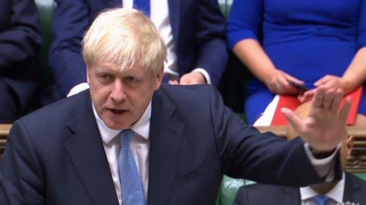 Primera intervención de Boris Johnson en el Parlamento como primer ministro.-AFP