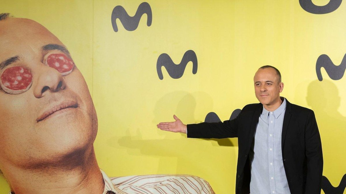 El actor Javier Gutiérrez en la presentación de la segunda temporada de la serie de Movistar+ Vergüenza.-MOVISTAR