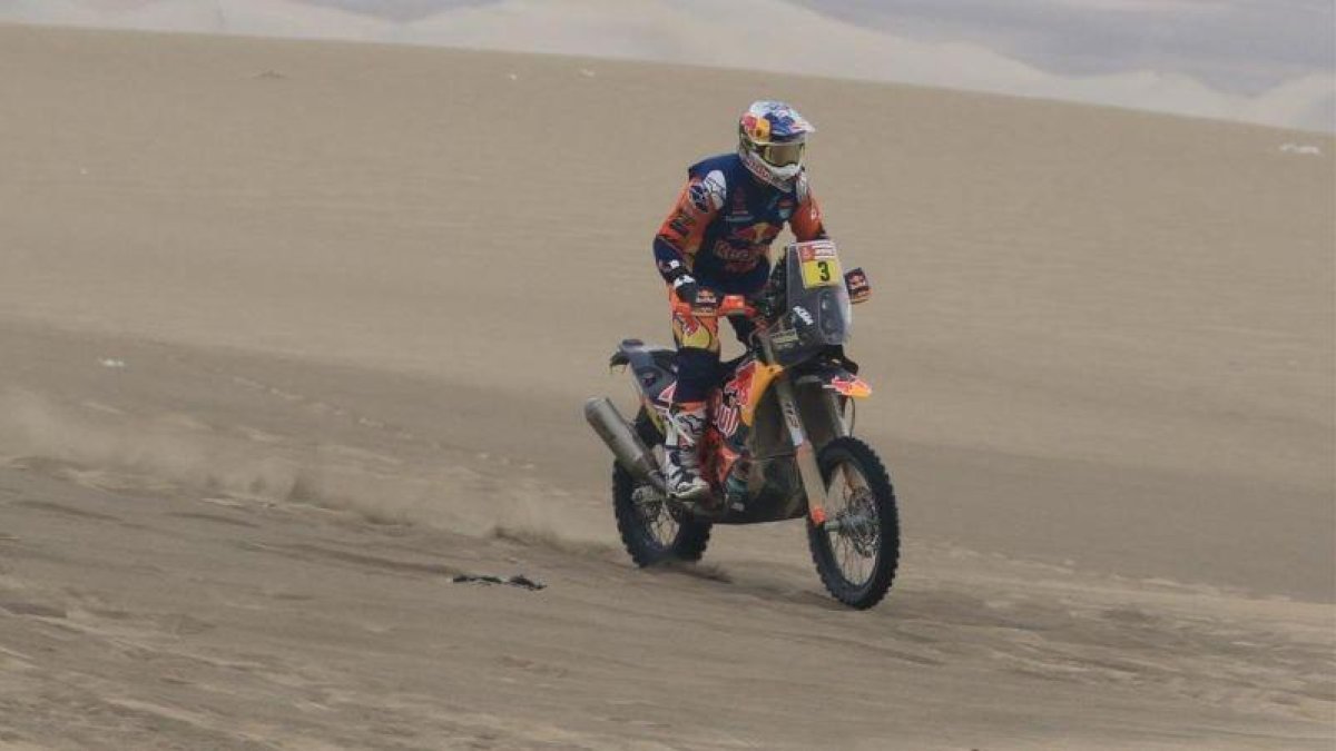 El australiano Toby Price, en esta octava etapa.-EFE / SEBASTIÁN CASTAÑEDA
