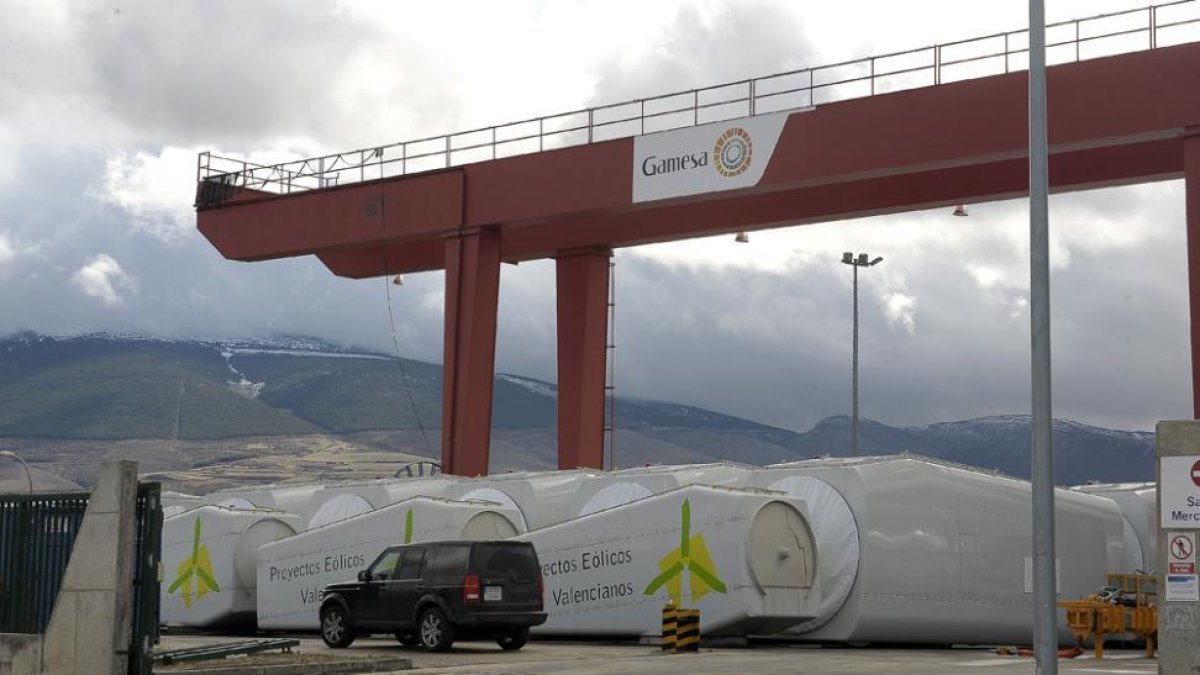 Planta de Gamesa en Ágreda en una imagen de archivo-HDS