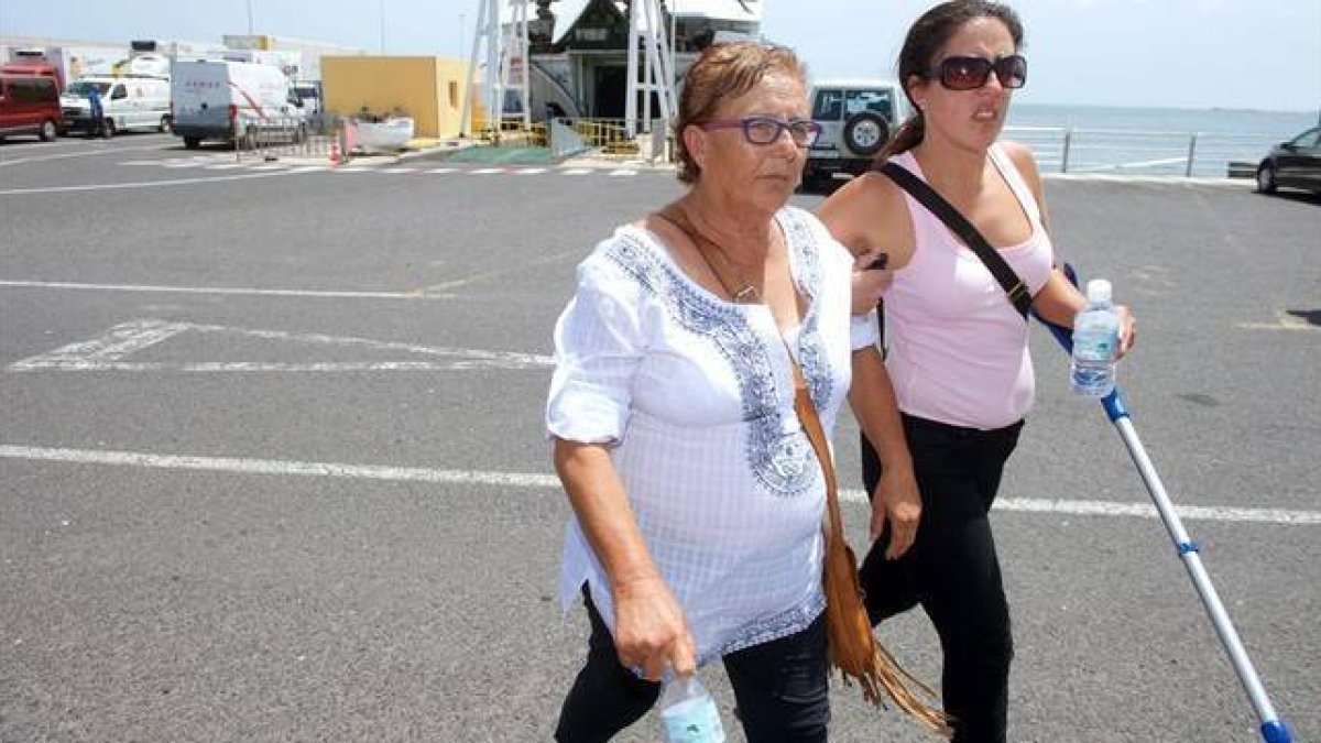 Hernández, poco antes de sufrir el desmayo-EFE / CORRALEJO