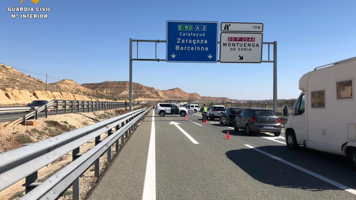 Carretera por la que condujo el detenido más de 20 kilómetros en dirección contraria.-HDS