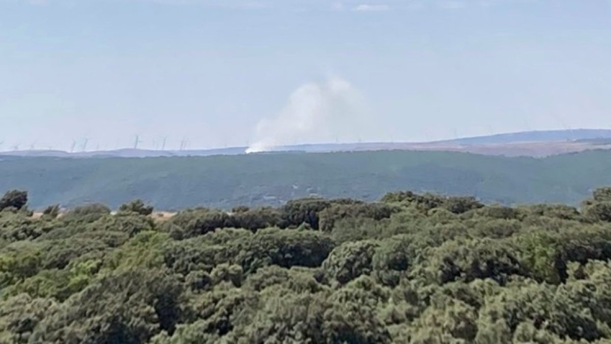Vista de la columna de humo. INFOCYL