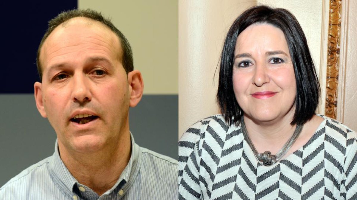 Alberto Abad, del PSOE, y Cristina Rubio, del PP-V.G.