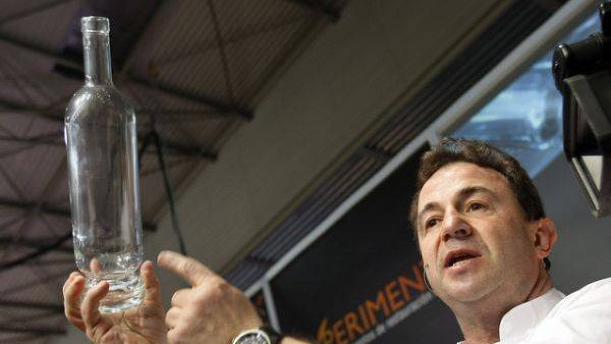 El cocinero vaso Martín Berasategui durante una presentación en la Fira de Barcelona, en el 2010.-Foto: RICARD CUGAT