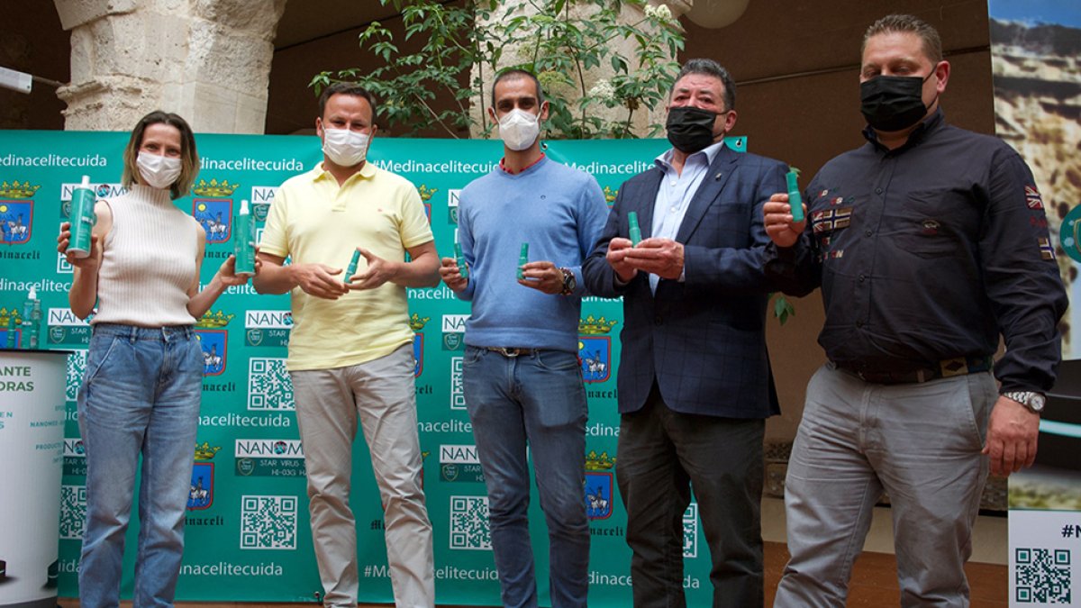 Max2Protect en la presentación de su producto en el Palacio Ducal de Medinaceli.-HDS