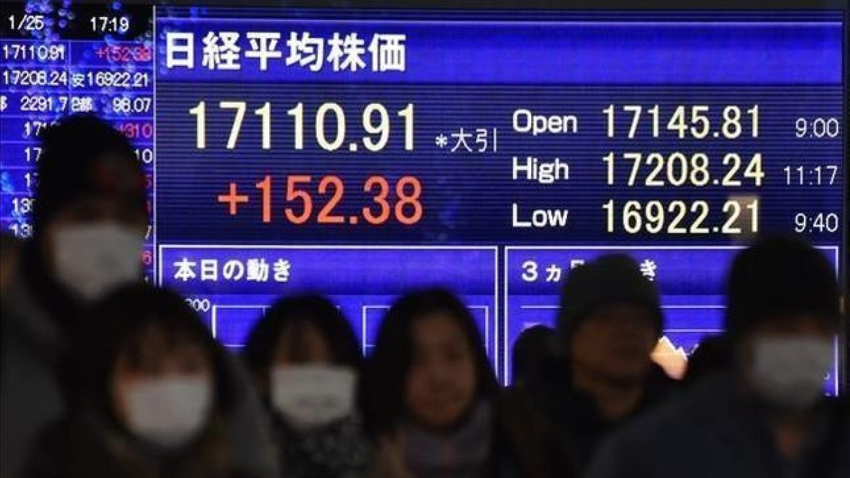 La bolsa de Tokio.-AFP/KAZUHIRO NOGI