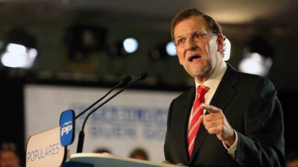 Mariano Rajoy, durante las jornadas del PP en Barcelona.-Foto: RICARD CUGAT