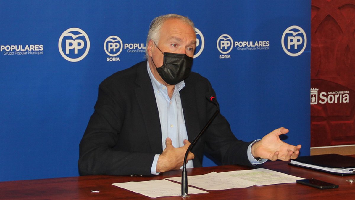 El portavoz del Grupo Municipal Popular, Javier Muñoz Remacha. HDS