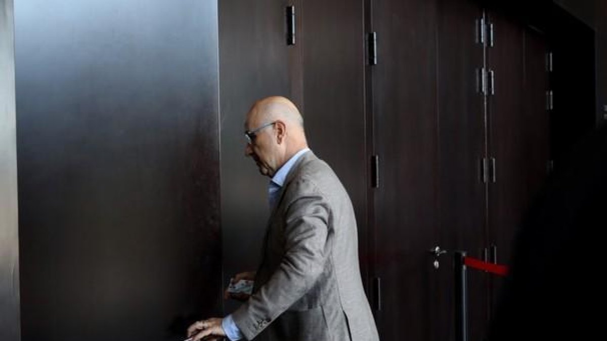 Josep Antoni Duran Lleida en un consell nacional de Unió, el pasado 20 de junio, en L'Hospitalet del Llobregat.-RICARD CUGAT