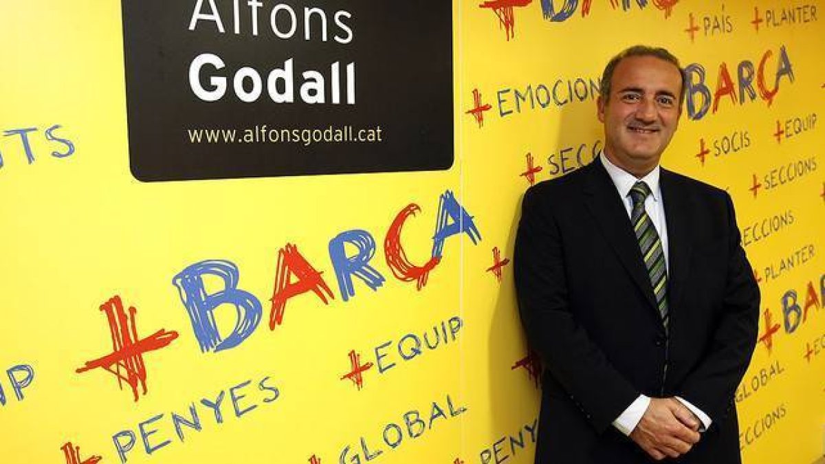 Alfons Godall, en el 2010, durante la presentación de su candidatura a la presidencia del Barça.-Foto: RICARD CUGAT