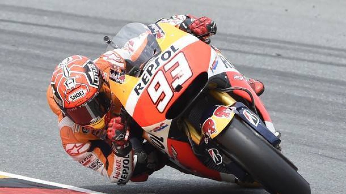 Marc Márquez, durante el GP de Alemania.-AP