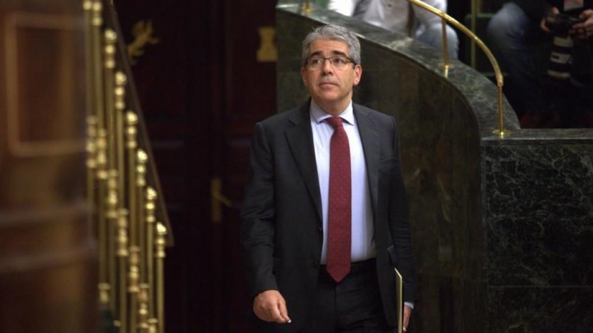 Francesc Homs, en el Congreso.-DAVID CASTRO