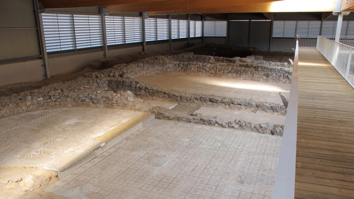 Yacimiento de la villa romana de Las Cuevas de Soria. HDS