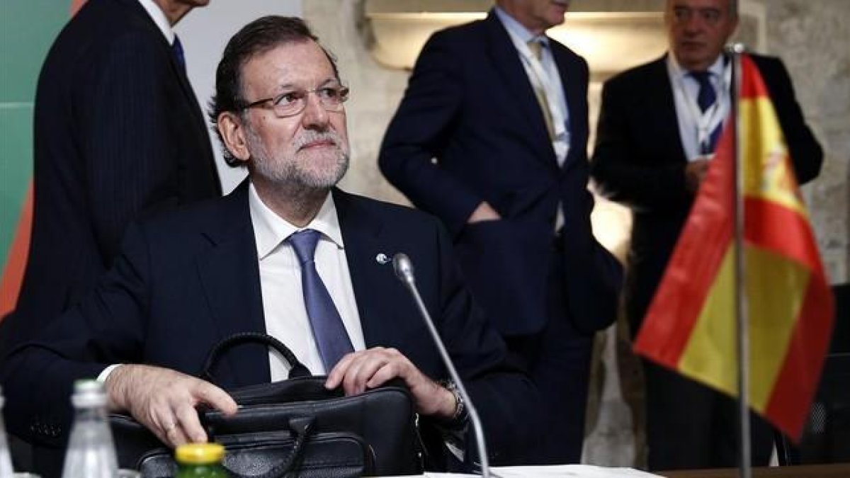 El presidente del Gobierno, Mariano Rajoy, durante la cumbre conjunta UE-África de Malta.-EFE / CHEMA MOYA