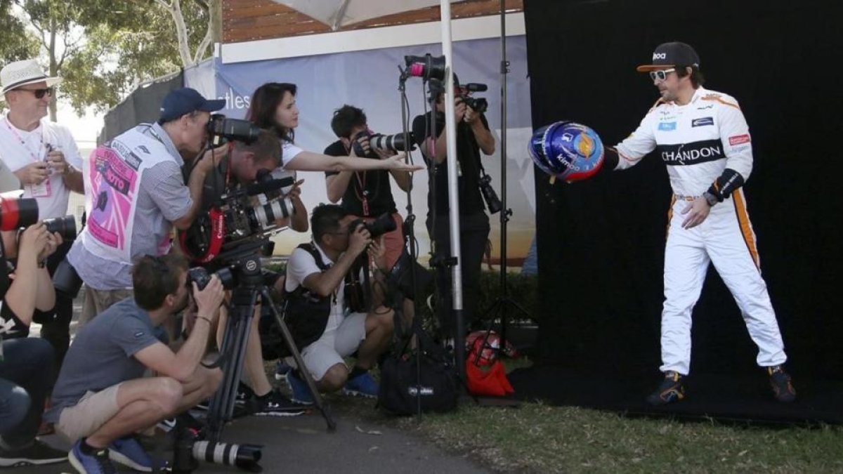 Alonso, en el GP de Australia-RICK RYCROFT