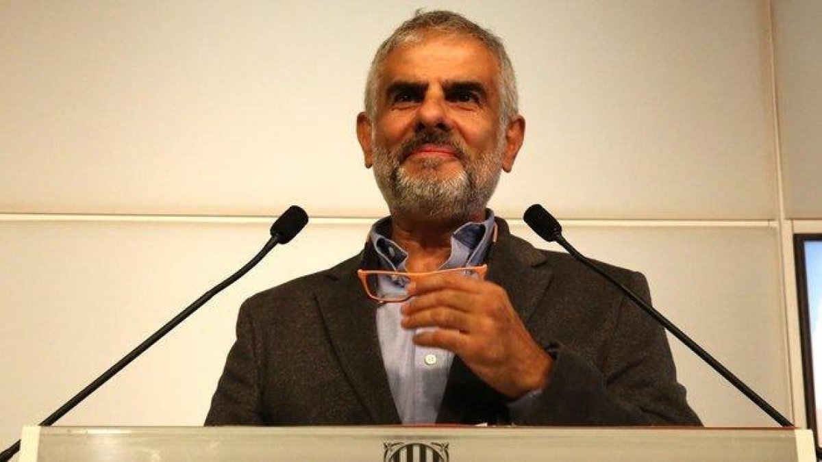 El líder de Cs en el Parlament, Carlos Carrizosa.-ELISENDA PONS
