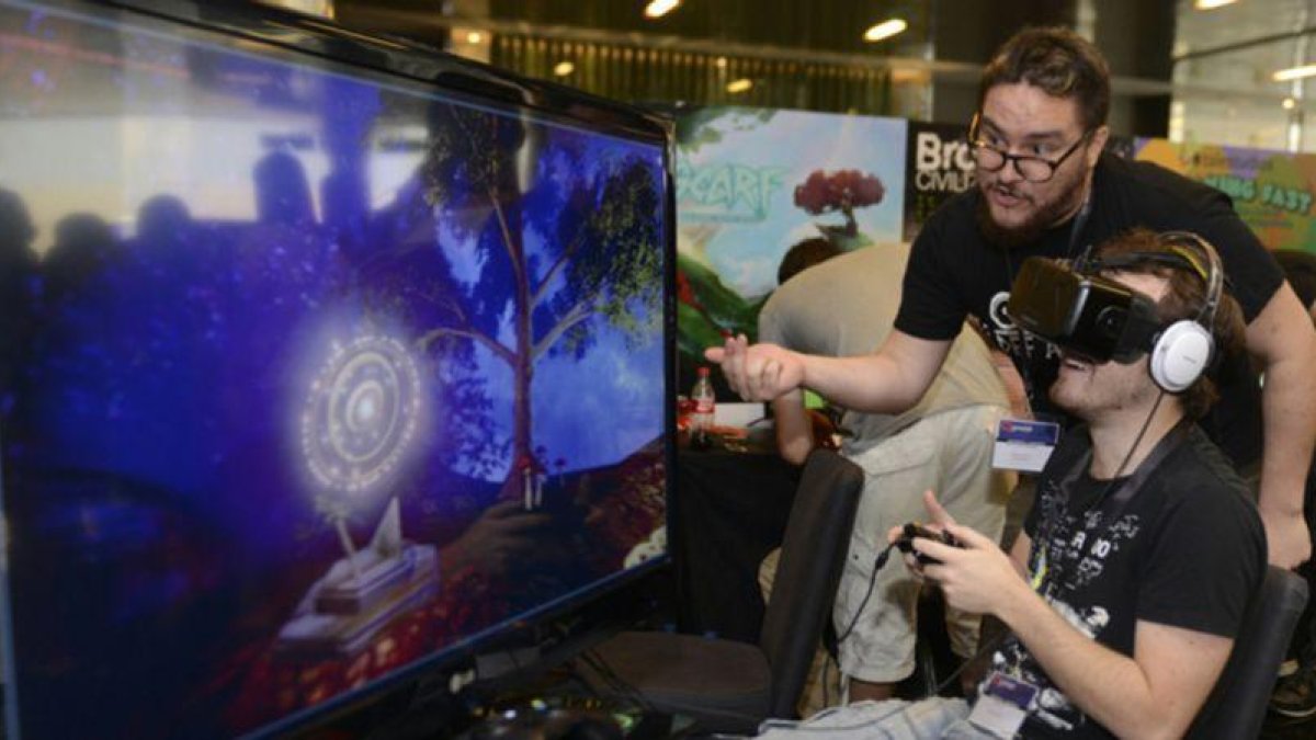 Asistentes al Gamelab, el congreso de videojuegos, en Barcelona.-MONICA TUDELA