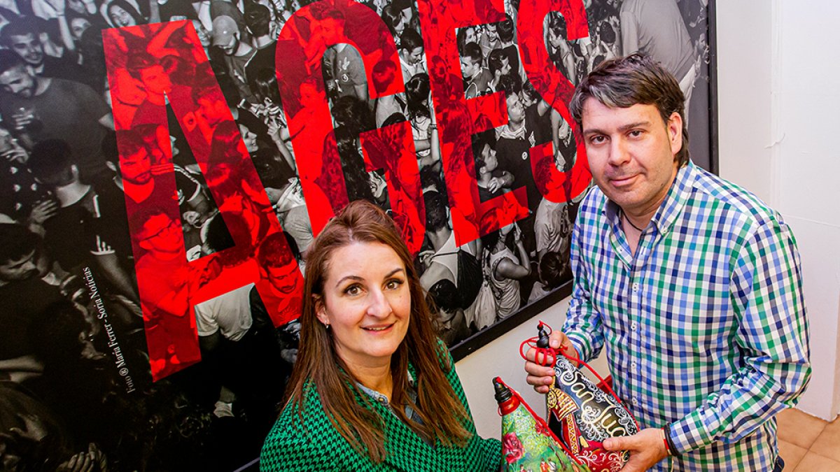 César Postigo y Noelia Mateo, Secretarios de la Cuadrilla de La Blanca. MARIO TEJEDOR