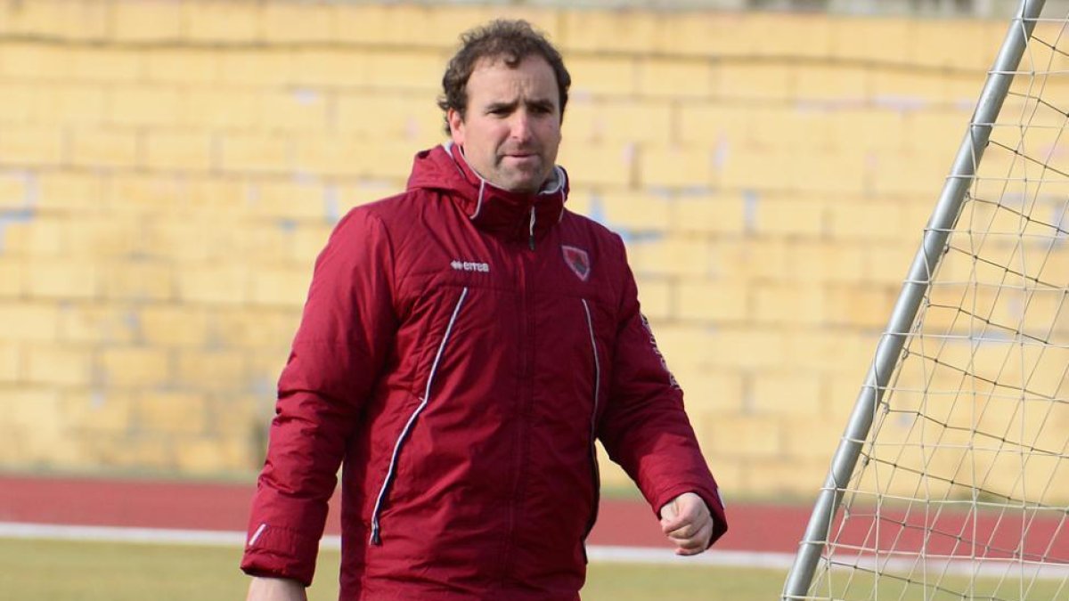 El técnico del Numancia, Jagoba Arrasate.-VALENTÍN GUISANDE