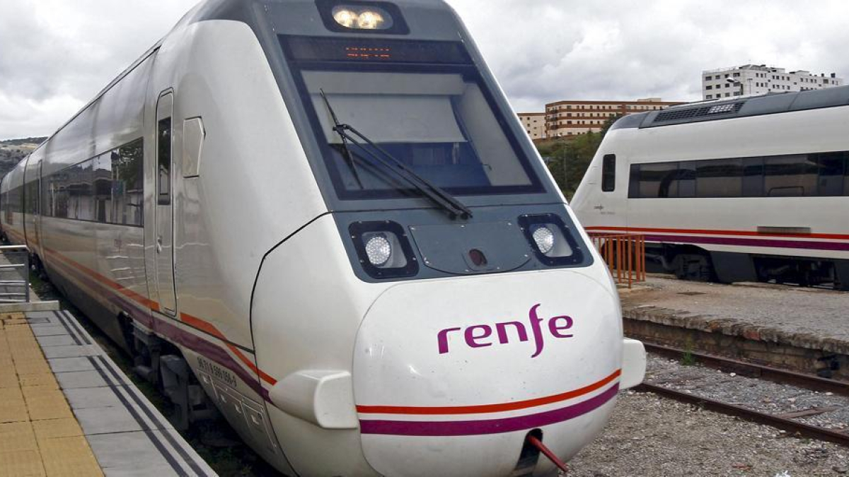 Un tren aguarda en el andén de la estación capitalina.-HDS