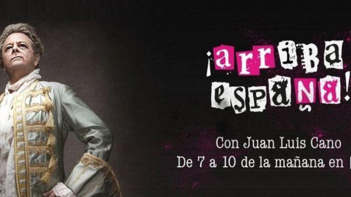 Jose Luis Cano, en la imagen de portada de su programa de radio '¡Arriba España!'.-M80