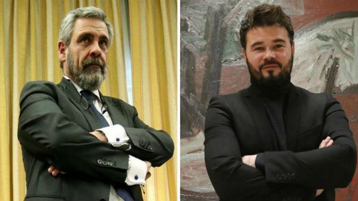 Rufián a De Alfonso: 'Hasta pronto ganster, nos vemos en el infierno'.-CONGRESO DE LOS DIPUTADOS