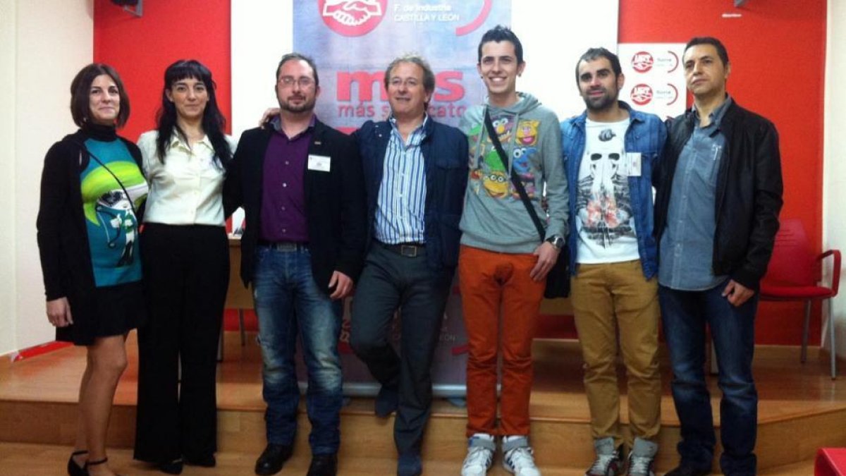 Equipo de MCSA-UGT elegido a mediados de 2014.-