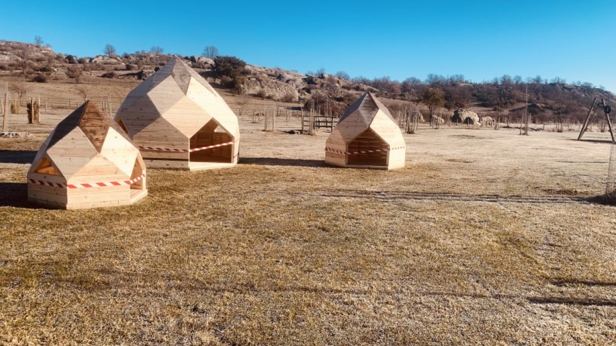 Detalles de los tres zomos infantiles instalados en Valonsadero. HDS