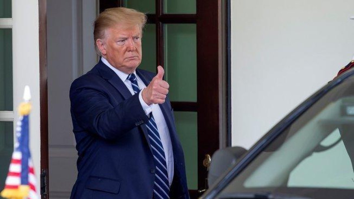 El presidente de los Estados Unidos, Donald Trump, en la Casa Blanca.-EFE / EPA