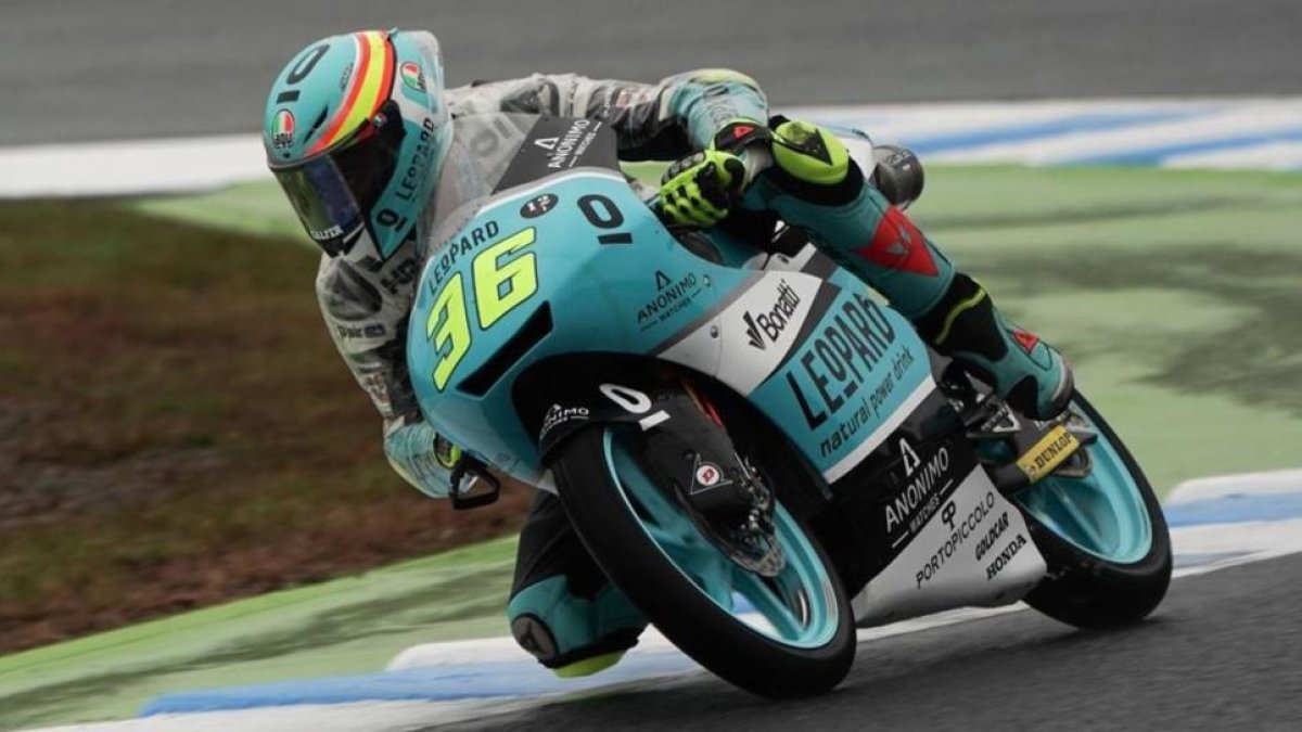 Joan Mir (Honda), en los entrenamientos de hoy en Motegi (Japón).-ALEJANDRO CERESUELA