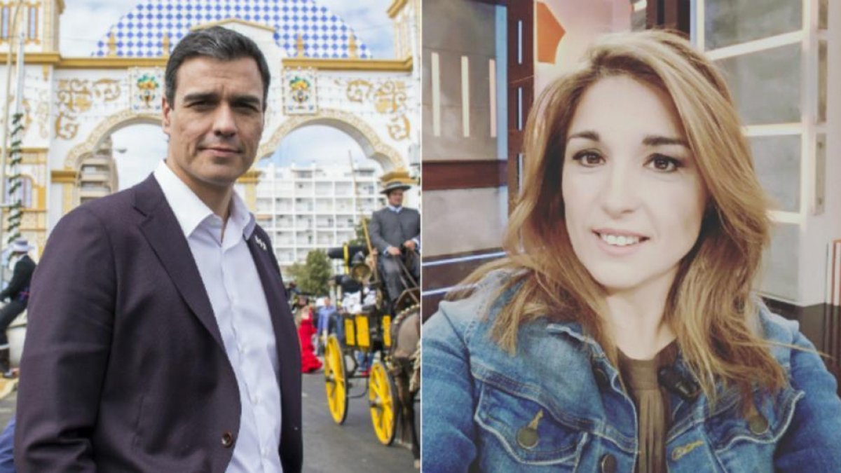 El exsecretario general del PSOE Pedro Sánchez y la subdirectora de la revista 'El Socialista', Martu Garrote.-