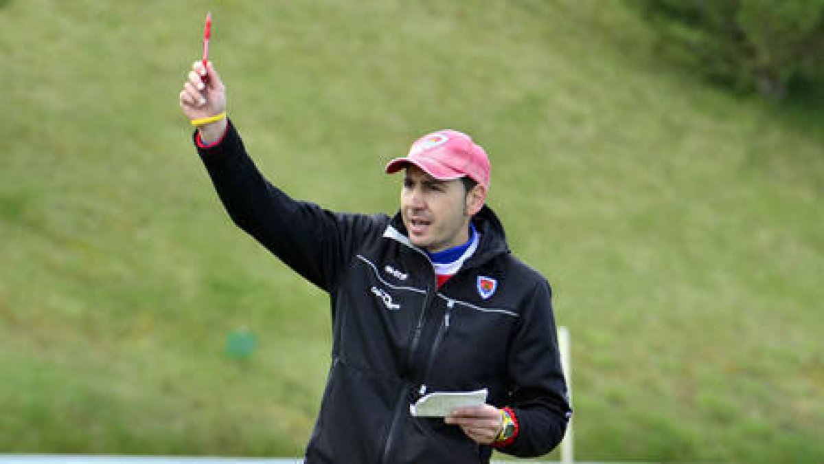 El entrenador del Numancia, Pablo Machín. / ÁLVARO MARTÍNEZ-
