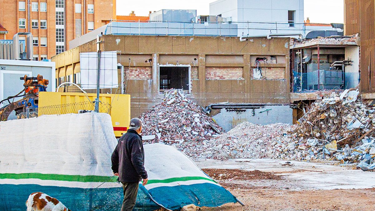 Obras en el Hospital Santa Bárbara. MARIO TEJEDOR