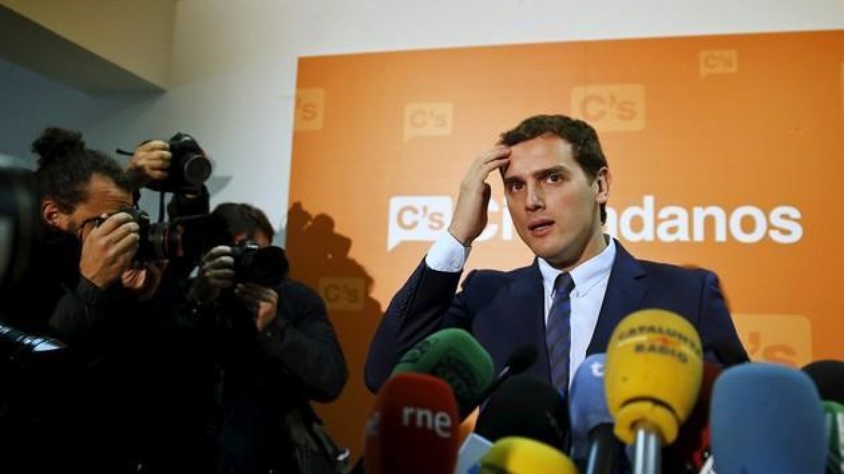 Albert Rivera, en una conferencia en Madrid, el pasado viernes.-ANDREA COMAS / REUTERS