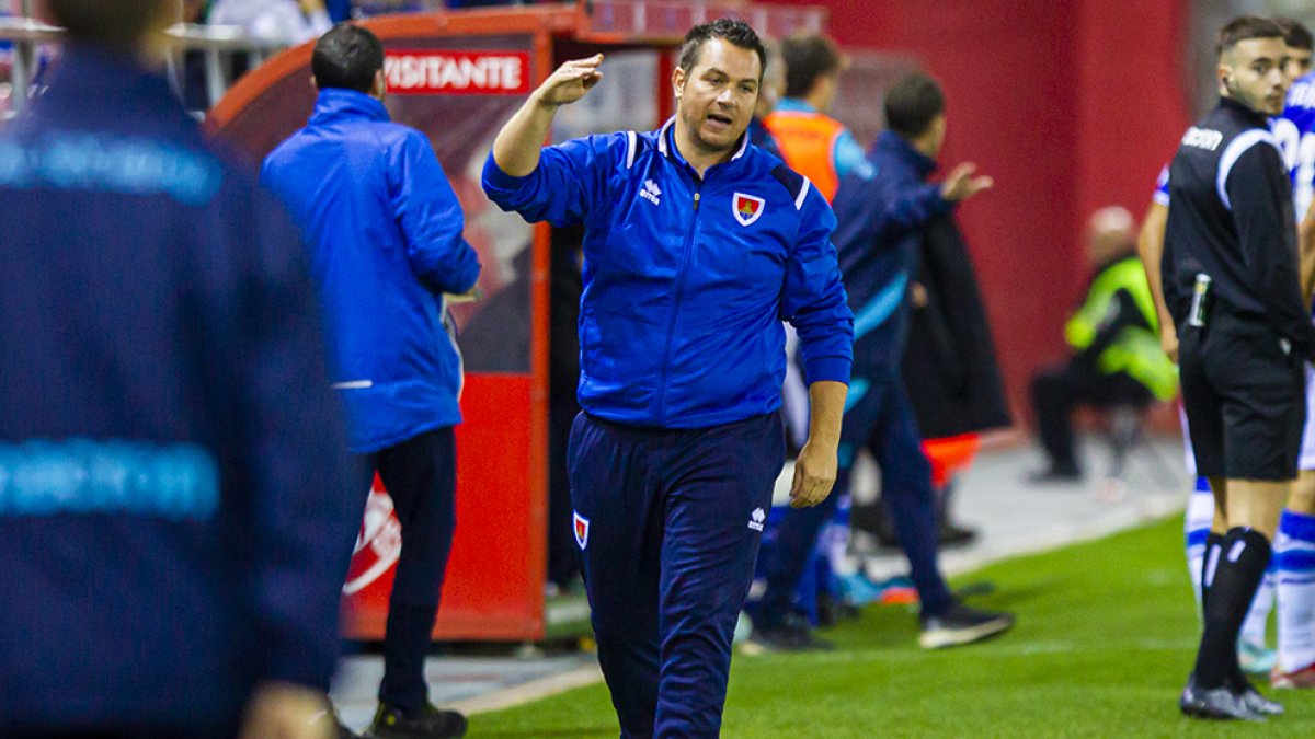 Diego Martinez no dirigirá más al Numancia tras su despido. MARIO TEJEDOR