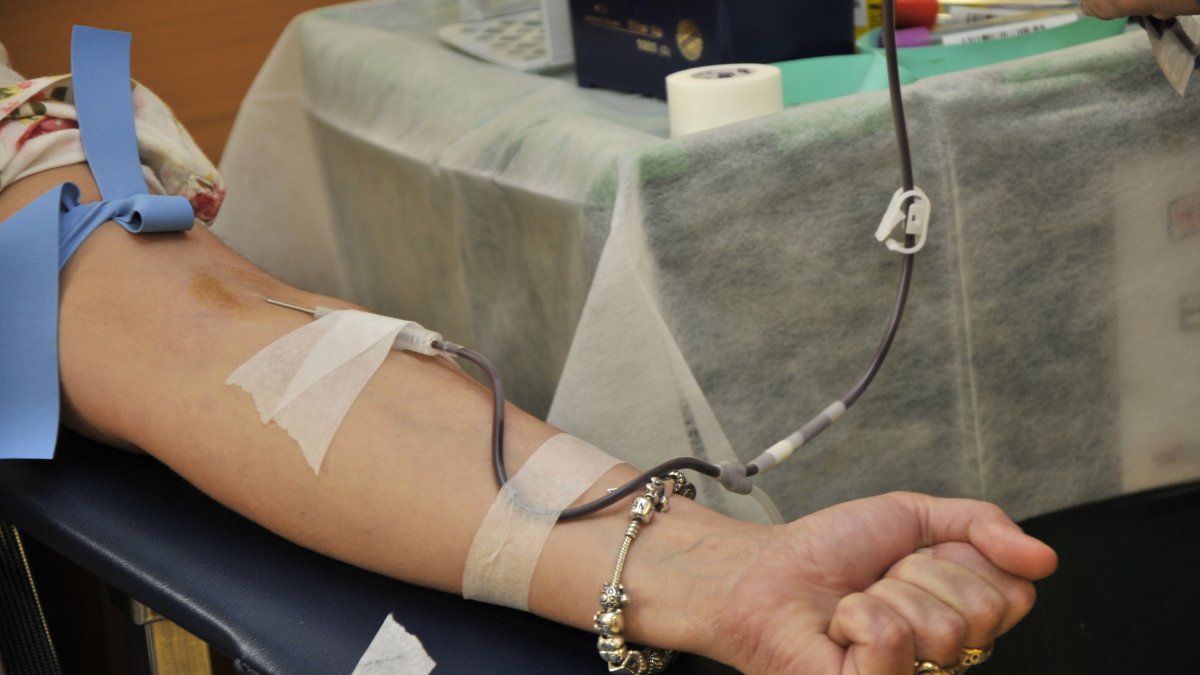 Donación de sangre.