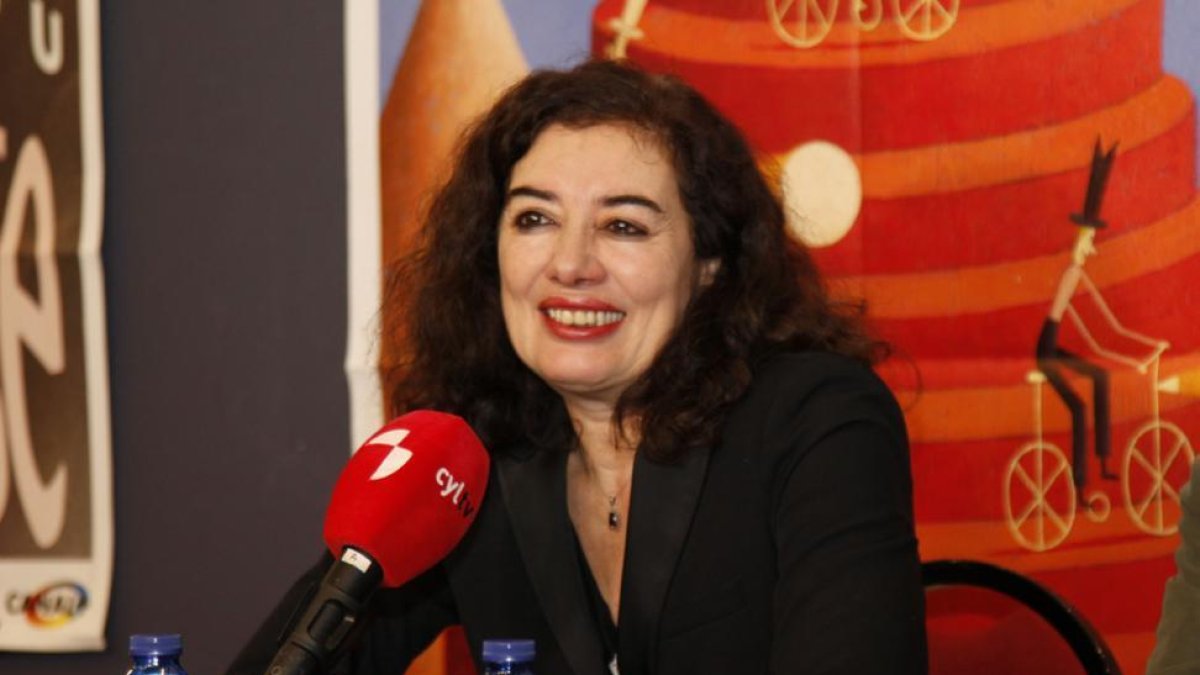 Chus Gutiérrez departe con la prensa y los cinéfilos.-MARÍA FERRER
