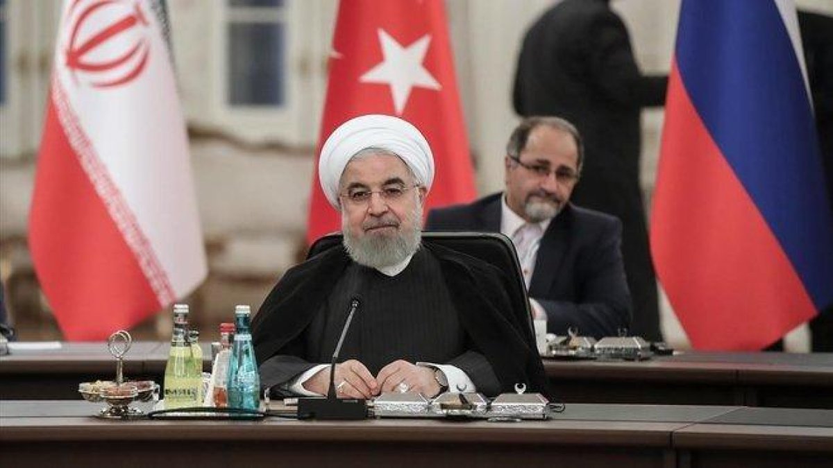 El presidente iraní, Hasán Rohaníl, el pasado 16 de septiembre en Ankara.-