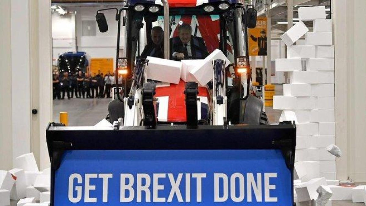 Boris Johnsony su promesa electoral: Hagamos realidad el ’brexit’.-AFP