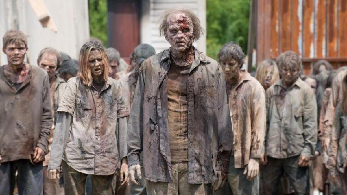 Zombis de la serie The walking dead.-EL PERIÓDICO