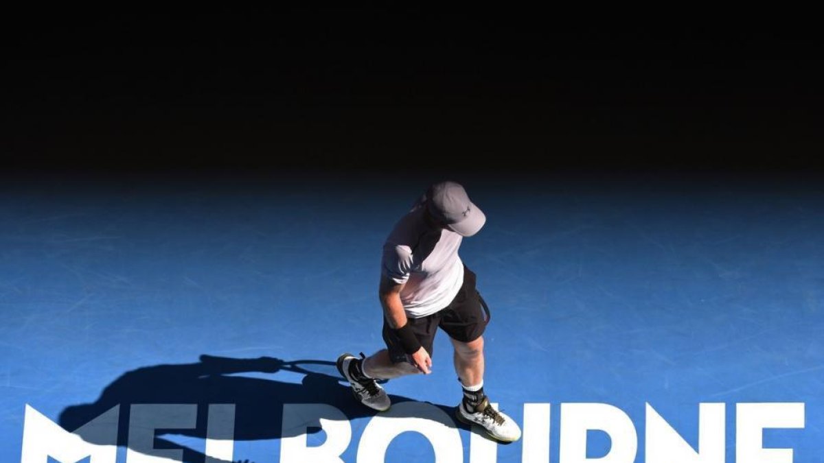 Andy Murray, durante su partido en Australia.-SAEED KHAN / AFP