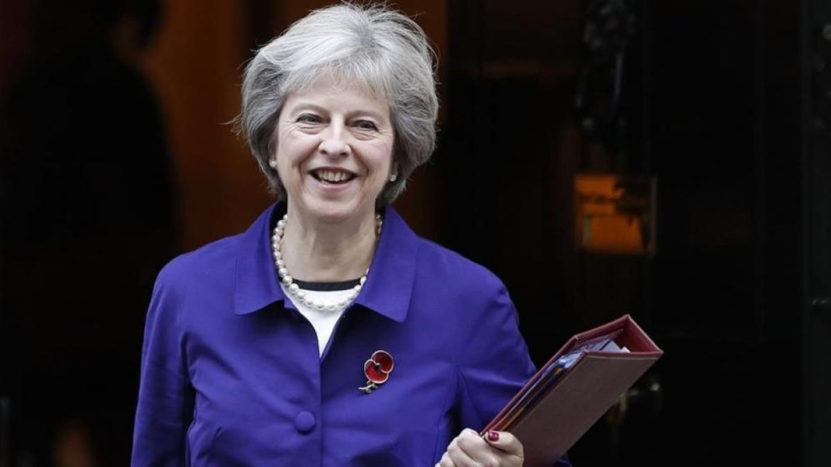 La primera ministra británica, Theresa May.-ARCHIVO