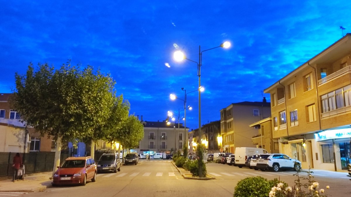 Alumbrado público en El Burgo de Osma.-HDS